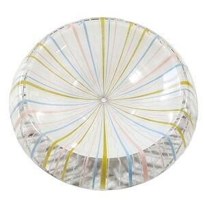 Vintage Frosted Glass Ceiling Light Shade | Pastel Glitter Swirl, 14.5"